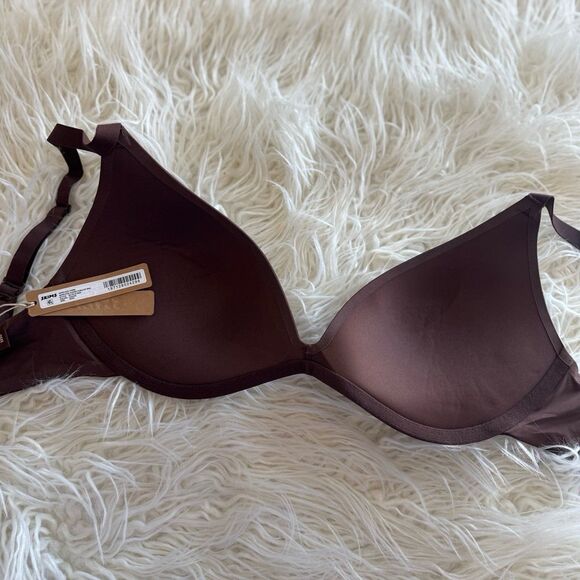 Skims Wireless Super Push up Bra Cocoa Size 32DD - Picture 7 of 8